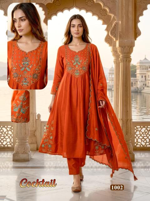 Desi kudi cocktail anarkali 3pcs wholesale ladies kurti in ludhiana